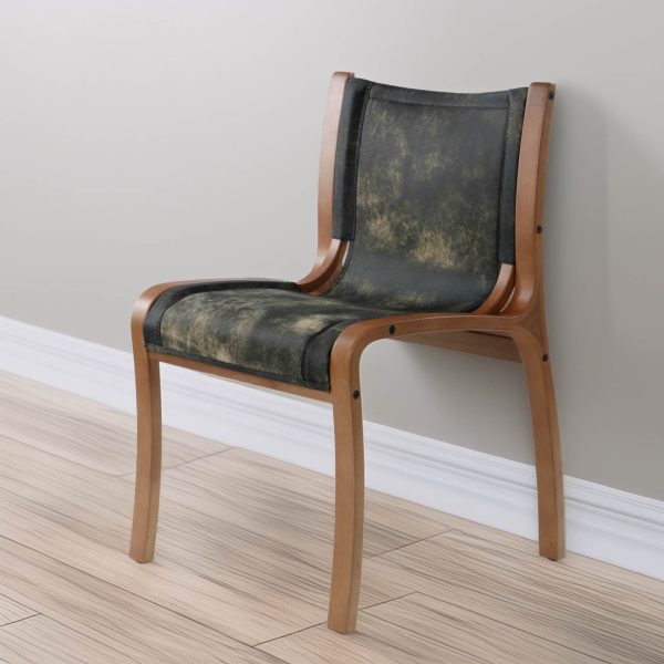Bilbao Silla de Cuero y Madera - Imagen 8