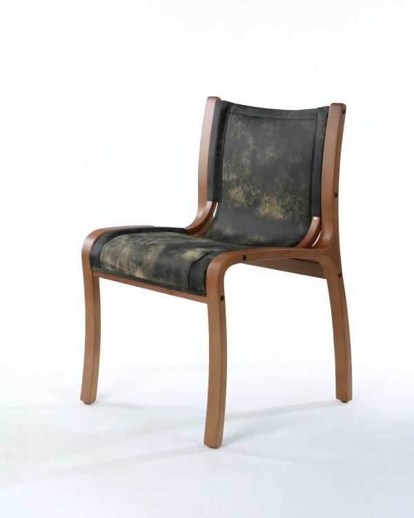 Bilbao Silla de Cuero y Madera - Imagen 8