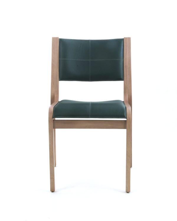 Pluma Silla de Cuero y Madera - Imagen 2
