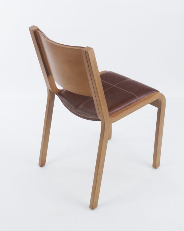 Pluma Silla de Cuero y Madera - Imagen 7