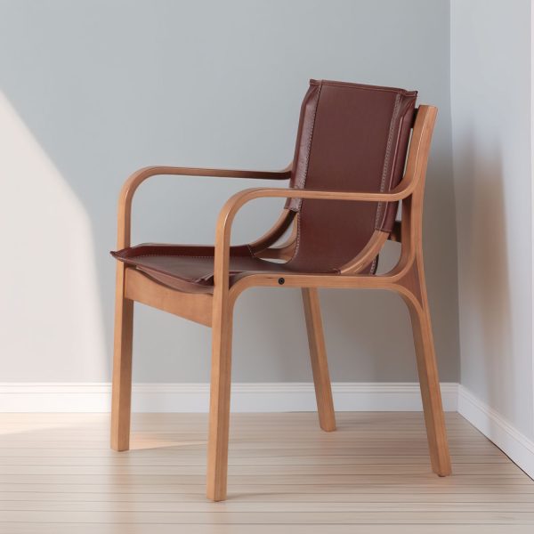 Nova Sitial de Cuero y Madera - Imagen 4