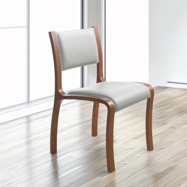 Trento Silla de Cuero y Madera