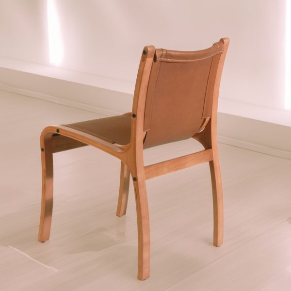 Bilbao Silla de Cuero y Madera - Imagen 8