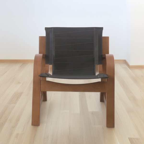 Domani Sillón de Cuero y Madera - Imagen 4