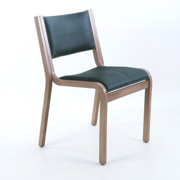 Pluma Silla de Cuero y Madera