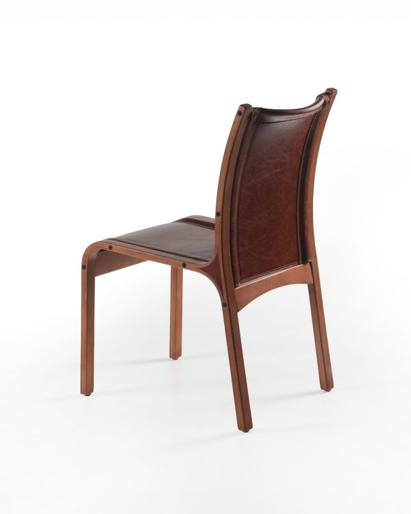 San Marino Silla de Cuero y Madera - Imagen 9
