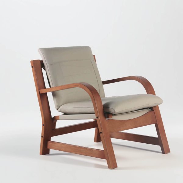 Budi Sillón de Cuero y Madera