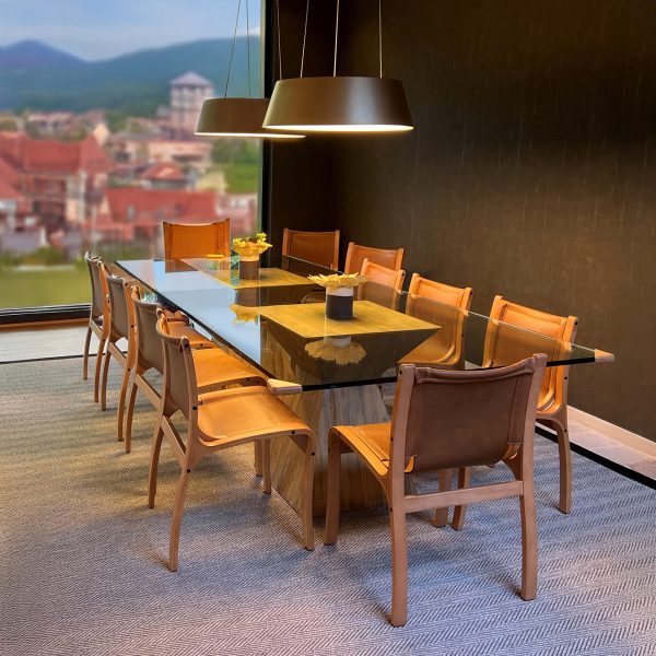 Bilbao Silla de Cuero y Madera - Imagen 4