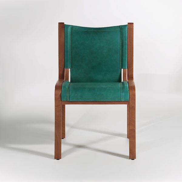 Bilbao Silla de Cuero y Madera - Imagen 4