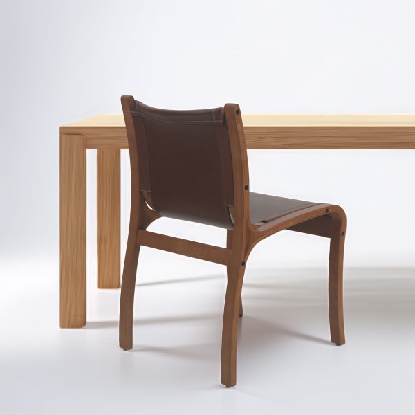 Bilbao Silla de Cuero y Madera