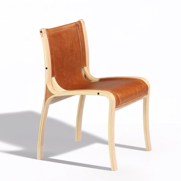 Bilbao Silla de Cuero y Madera - Imagen 5