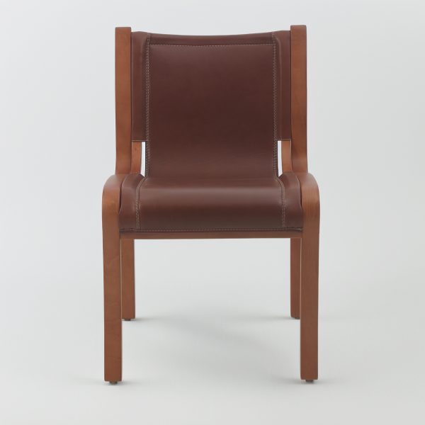 Bilbao Silla de Cuero y Madera - Imagen 3