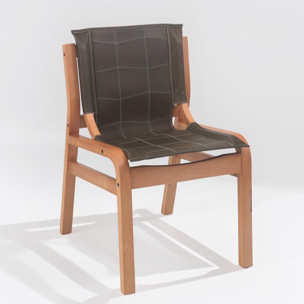Domo Silla de Cuero y Madera - Imagen 3