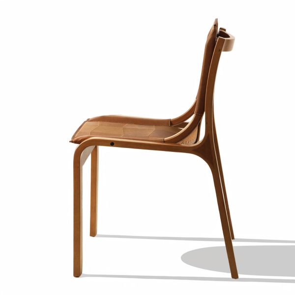 Nova Silla de Cuero y Madera