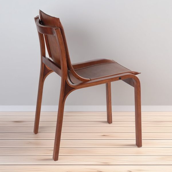 Nova Silla de Cuero y Madera - Imagen 11