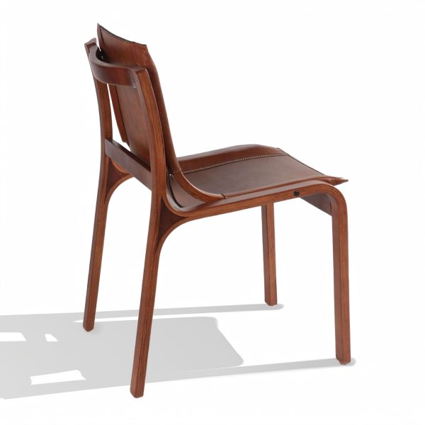 Nova Silla de Cuero y Madera - Imagen 6