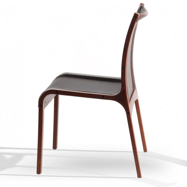 San Marino Silla de Cuero y Madera - Imagen 2