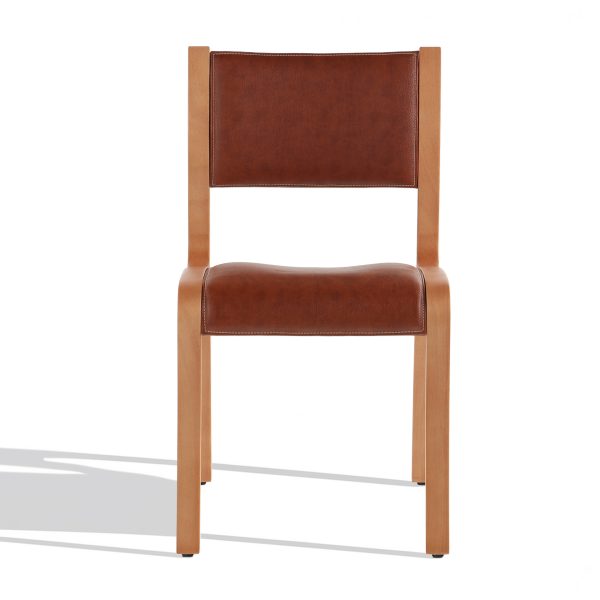 Trento Silla de Cuero y Madera - Imagen 2