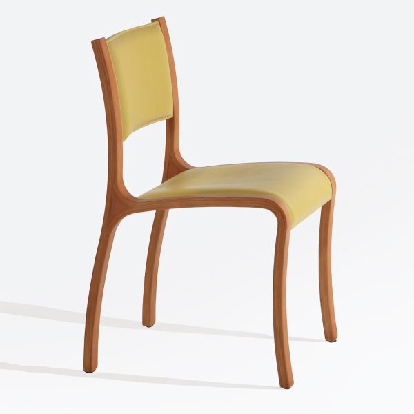 Trento Silla de Cuero y Madera - Imagen 3