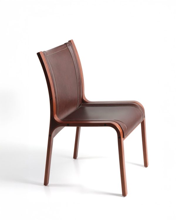San Marino Silla de Cuero y Madera - Imagen 10