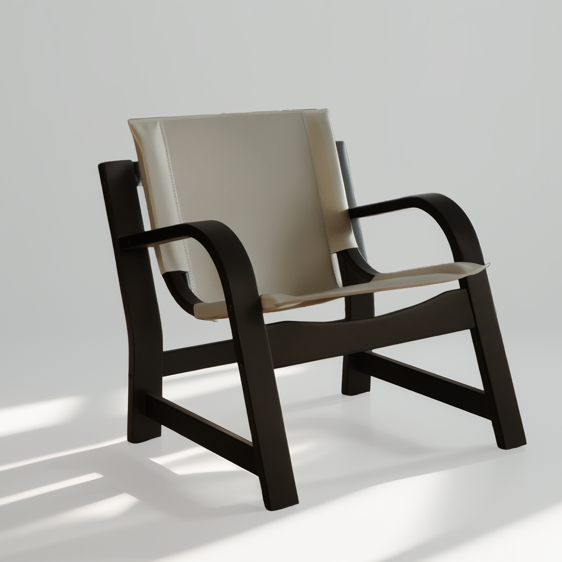 Domani Sillón de Cuero y Madera - Imagen 3
