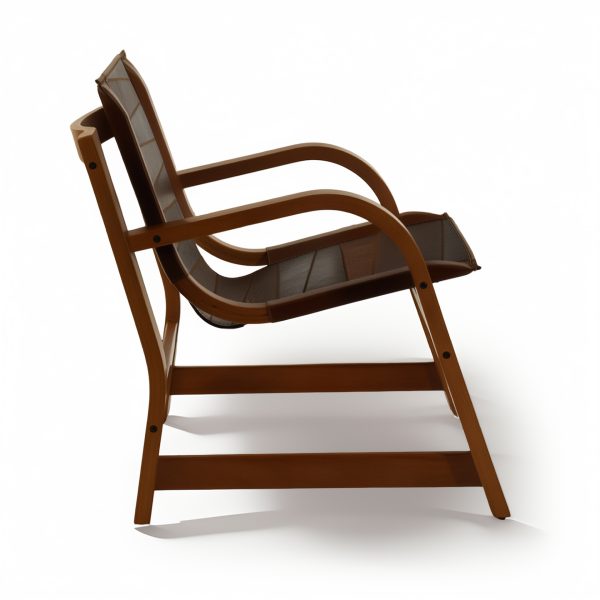 Domani Sillón de Cuero y Madera - Imagen 4