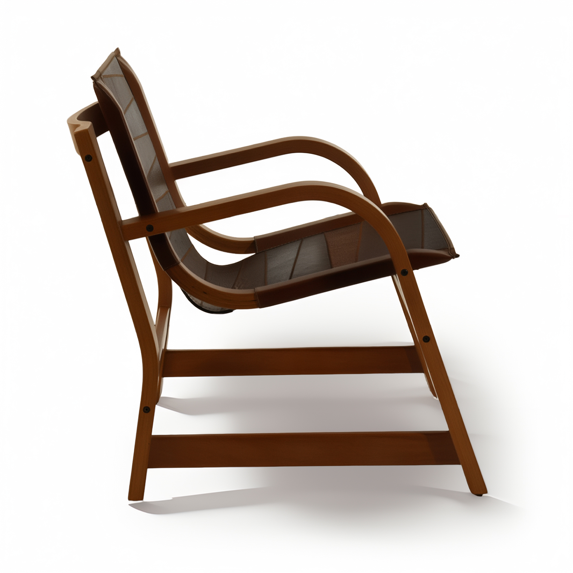 Domani Sillón de Cuero y Madera - Imagen 4