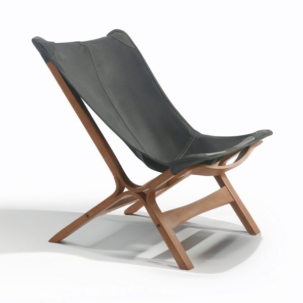 Loft Sillón de Cuero y Madera