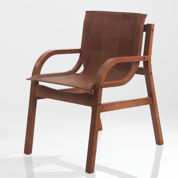 Domo Sitial de Cuero y Madera