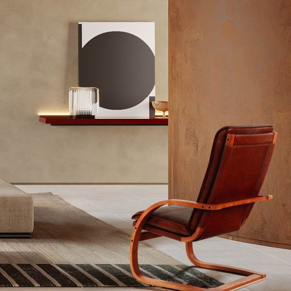 Atacama Sillón de Cuero y Madera - Imagen 5