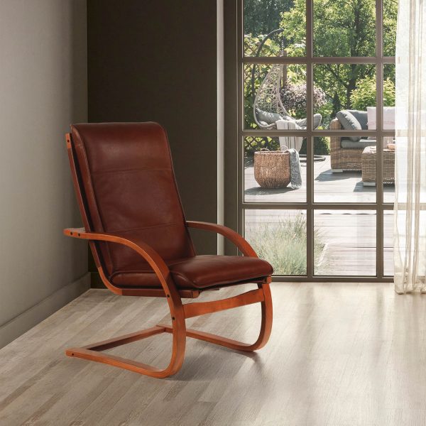 Atacama Sillón de Cuero y Madera - Imagen 3
