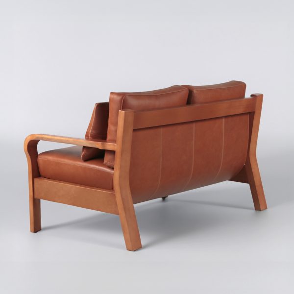 Arlanda 140 Sofa de Cuero y Madera - Imagen 4