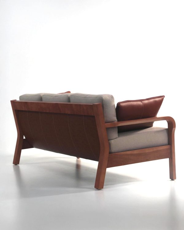Arlanda 180 Sofa de Cuero y Madera - Imagen 5