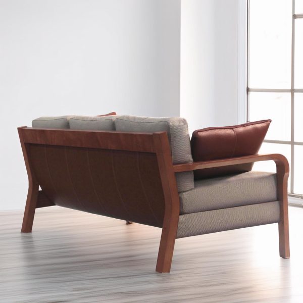 Arlanda 180 Sofa de Cuero y Madera - Imagen 8