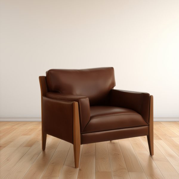 Noma 85 Sofa de Cuero y Madera - Imagen 3