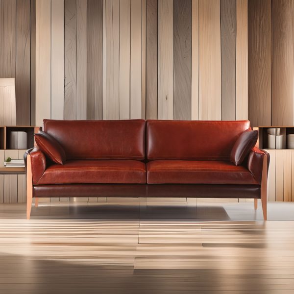 Noma 225 Sofa de Cuero y Madera - Imagen 13