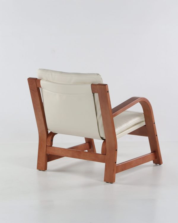 Vicenzo Sillón de Cuero y Madera - Imagen 7