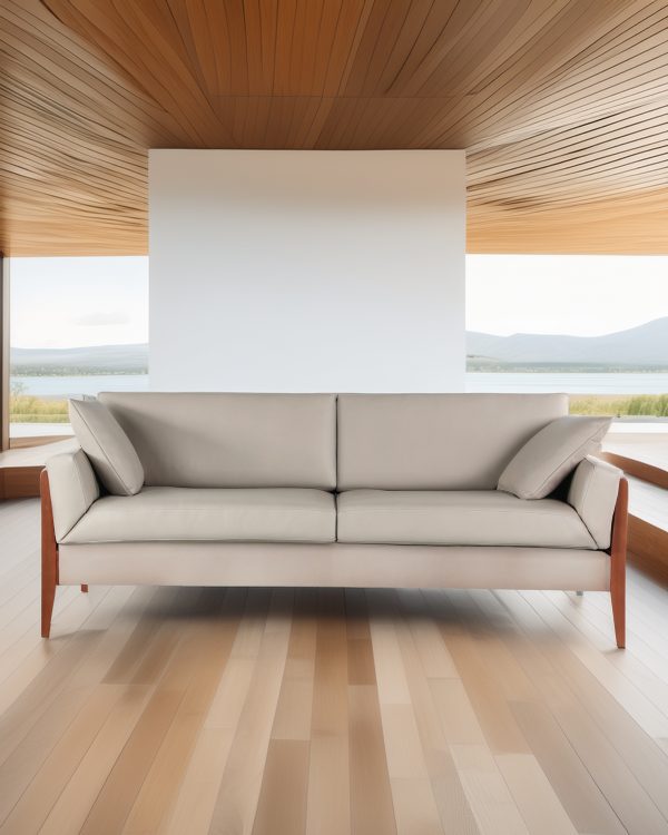 Noma 225 Sofa de Cuero y Madera - Imagen 15