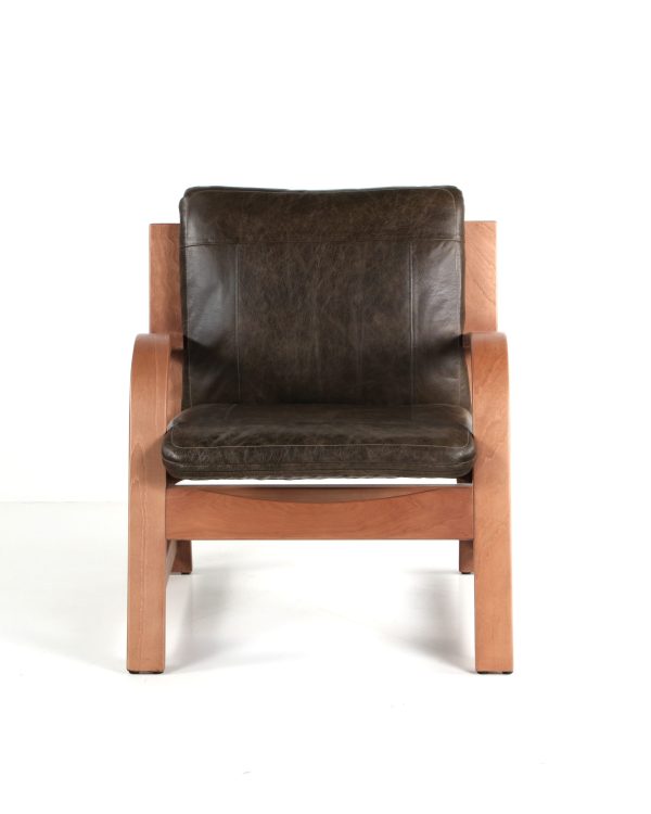 Vicenzo Sillón de Cuero y Madera - Imagen 8
