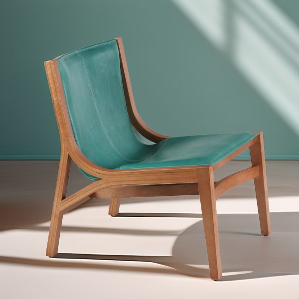 Ferrara Poltrona de Cuero y Madera