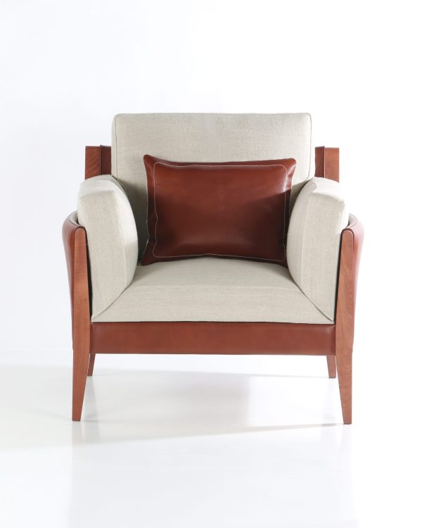 Noma 85 Sofa de Cuero y Madera - Imagen 9
