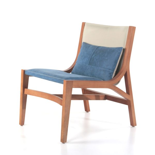 Ferrara Poltrona de Cuero y Madera