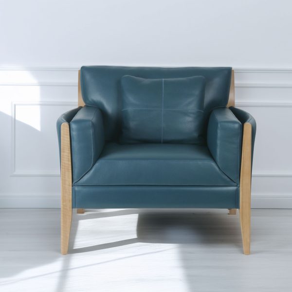 Noma 85 Sofa de Cuero y Madera - Imagen 2
