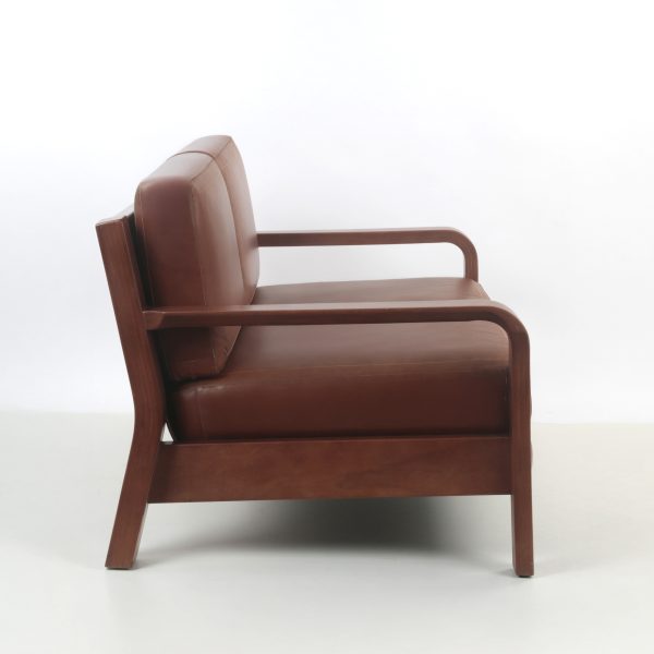 Arlanda 140 Sofa de Cuero y Madera - Imagen 2