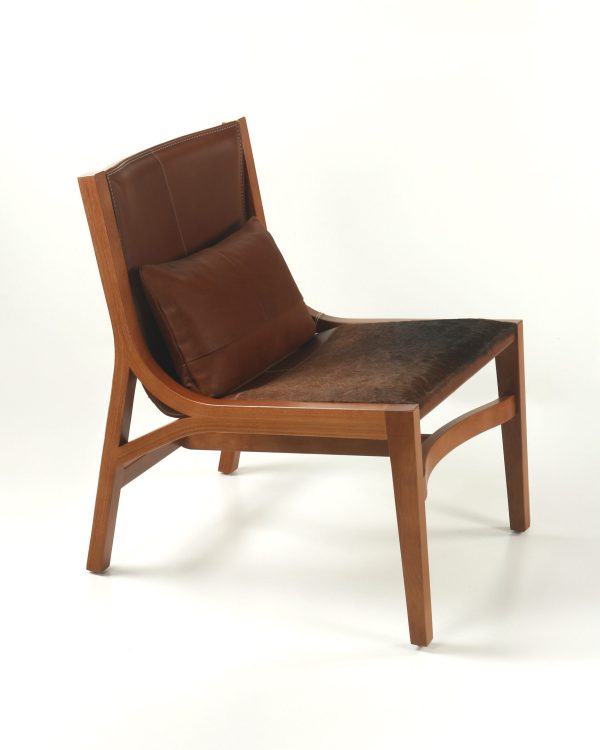 Ferrara Poltrona de Cuero y Madera - Imagen 3
