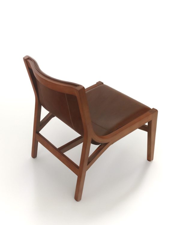 Ferrara Poltrona de Cuero y Madera - Imagen 4