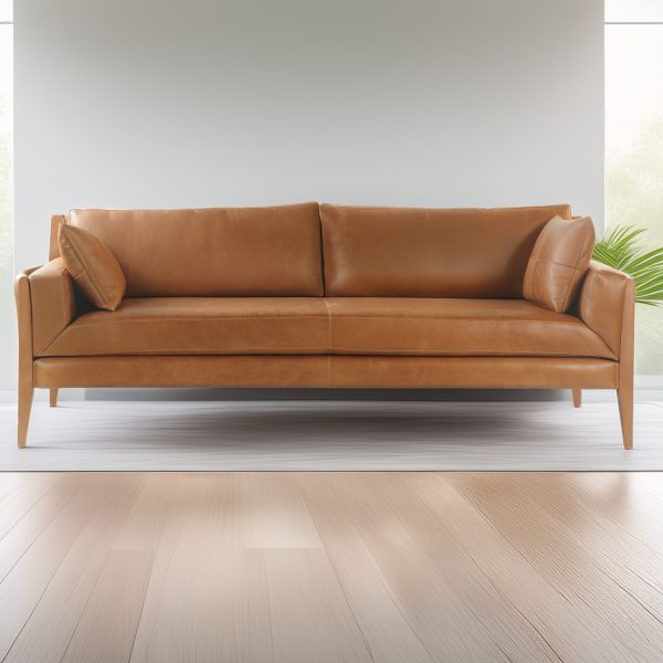 Noma 225 Sofa de Cuero y Madera - Imagen 2