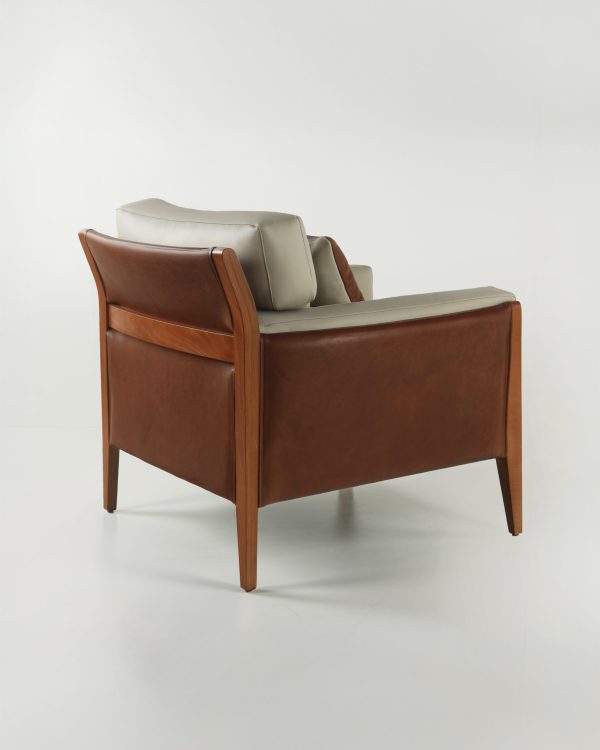 Noma 85 Sofa de Cuero y Madera - Imagen 3