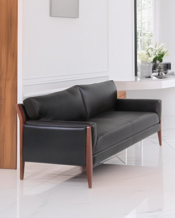 Noma 225 Sofa de Cuero y Madera - Imagen 3