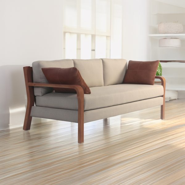 Arlanda 180 Sofa de Cuero y Madera - Imagen 9